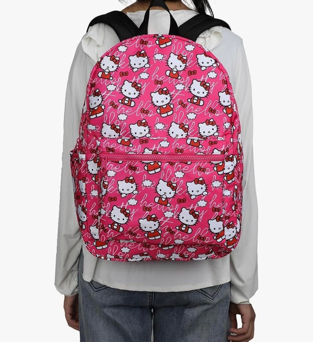NWT❤️Hello Kitty large pink logo Backpack